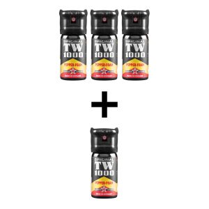Pepper sprej TW1000 Pepper Foam Man 40 ml mlaz pjene 3 PLUS 1 GRATIS - 01