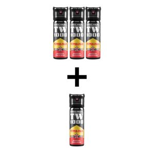 Papreni sprej TW1000 Pepper Foam Classic 63 ml mlaz pjene 3 PLUS 1 GRATIS - 01