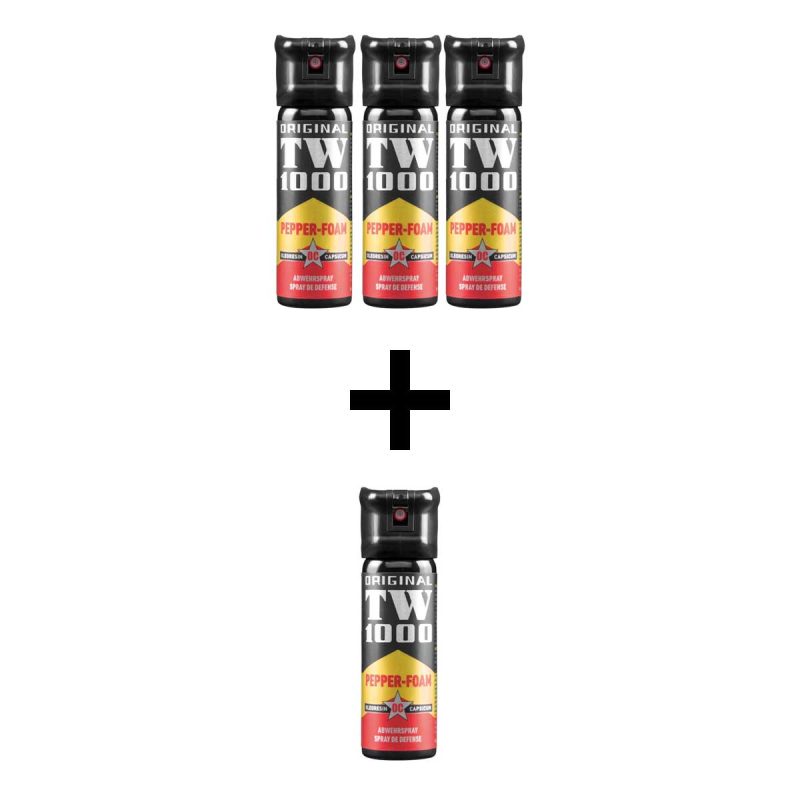 Papreni sprej TW1000 Pepper Foam Classic 63 ml mlaz pjene 3 PLUS 1 GRATIS - 01