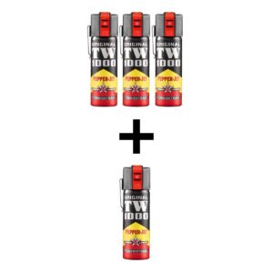 Pepper sprej mlaz tekućine 63 ml TW1000 Pepper-Jet Standard za precizno ciljanje jednog napadača ili za upotrebu u zatvorenim prostorima. AKCIJA 3+1 GRATIS