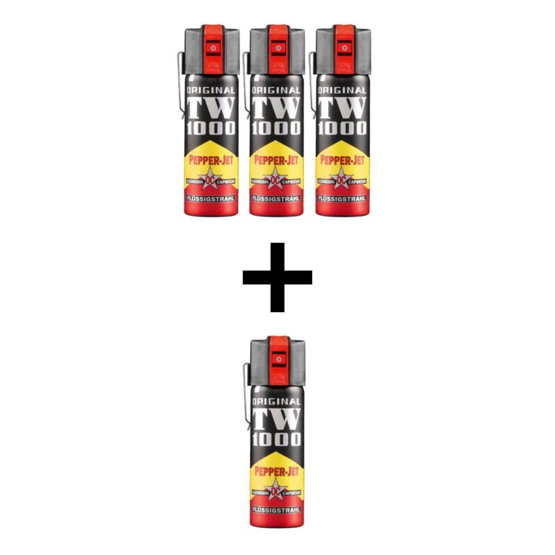 Pepper sprej mlaz tekućine 63 ml TW1000 Pepper-Jet Standard za precizno ciljanje jednog napadača ili za upotrebu u zatvorenim prostorima. AKCIJA 3+1 GRATIS