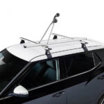 Aluminijski krovni nosač za bicikl s bravicom CRUZ Alu bike na krovu vozila bez bicikla