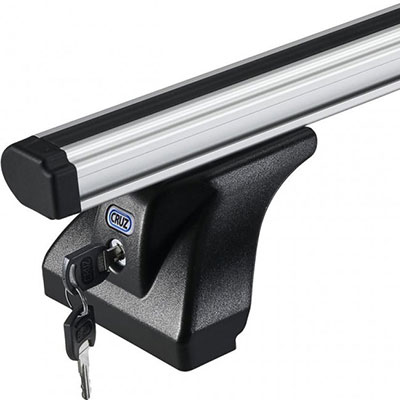 Aluminijski krovni nosači u srebrnoj boji za gospodarska vozila sa sigurnosnom bravicom za sprječavanje krađe