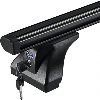 Aluminijski krovni nosači u crnoj boji za gospodarska vozila sa sigurnosnom bravicom za sprječavanje krađe